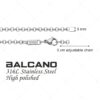 0fce877d-fe40-4d70-af62-5aa9c34003f2 Belcher – Nemesacél roló lánc típusú karkötő magasfényű polírozással – 3 mm
