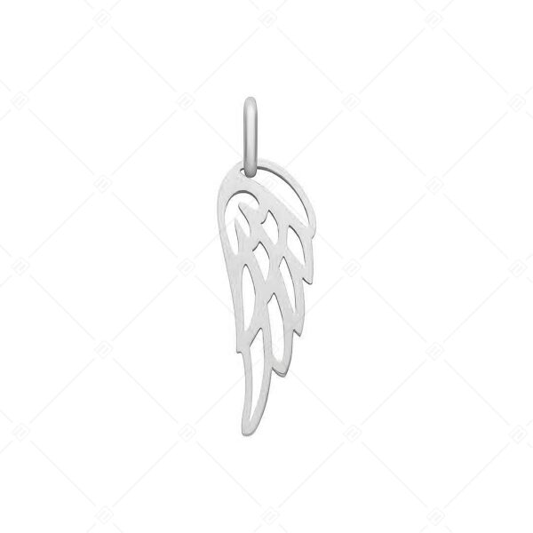 76adf49b-7599-4703-9287-6875f6e2b978 Aurelia – Nemesacél angyalszárny alakú charm, magasfényű polírozással