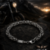 King’s Braid – Nemesacél kerek szemes királylánc, bizánci karkötő, magasfényű polírozással – 6 mm