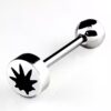 Leaf – Marijuana mintás nyelv piercing