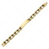 Torque – Nemesacél motorlánc típusú karkötő, fekete PVD bevonattal és 18K arany bevonattal