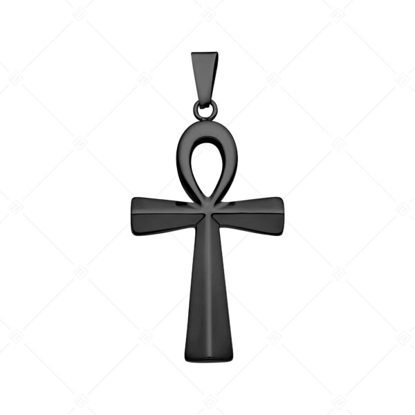 b7dab6d8-8216-4de2-9825-b5e46bc0dbde Ankhra – Ankh kereszt (egyiptomi kereszt) medál fekete PVD bevonattal