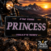 Rebel Queen – „I’m the Princess, That’s Why” bádogtábla, 30 × 15 cm